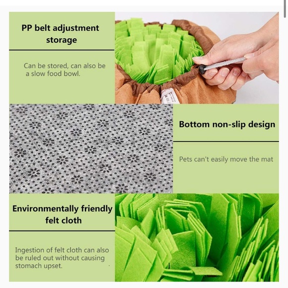 AWOOF Pet Snuffle Mat for Dogs, Interactive Feed Game - Picture 7 of 7